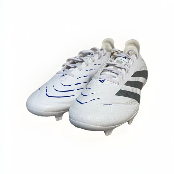 Adidas Predator League FG MG Soccer Cleats Men 6.5 Women 7.5 ID1327 White Silver main image 6